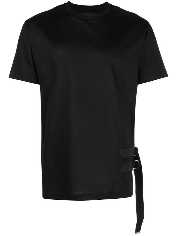 Les Hommes Side Buckle T-shirt - Black