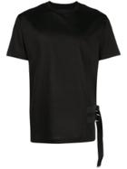 Les Hommes Side Buckle T-shirt - Black