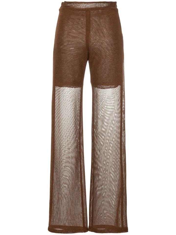 Kacey Devlin Sheer Trousers - Brown