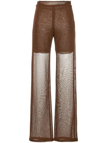 Kacey Devlin Sheer Trousers - Brown