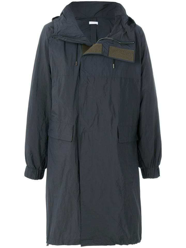 Jil Sander Oversized Touch Fastening Parka - Blue