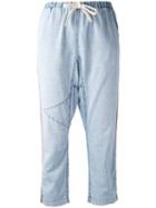 Freecity - Cropped Trousers - Women - Cotton - M, Blue, Cotton