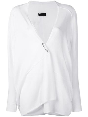 Oyuna Pin Cardigan - White
