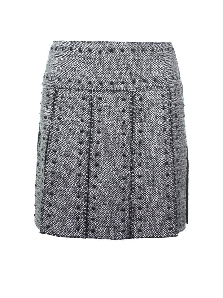 Valentino Studded Pleated Mini Skirt