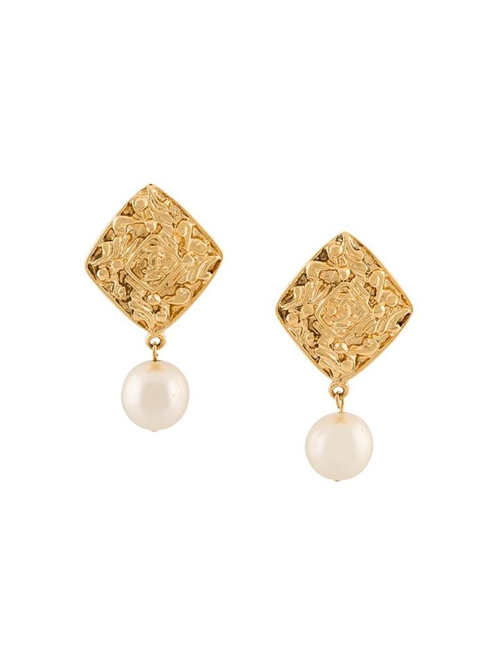 Chanel Vintage Baroque Clip-on Earrings
