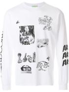 Aries Printed Sweatshirt - White
