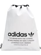 Adidas Logo Print Drawstring Backpack - White