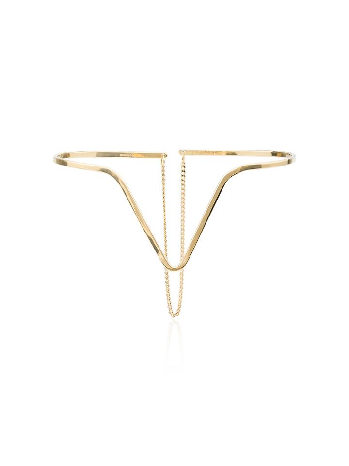 Vibe Harsl0f Gold Lily V Bracelet - Metallic