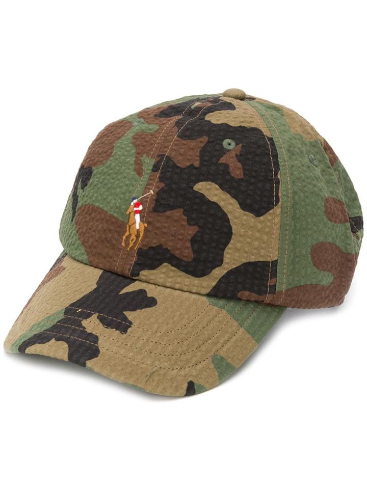 Polo Ralph Lauren Camouflage Print Cap - Green