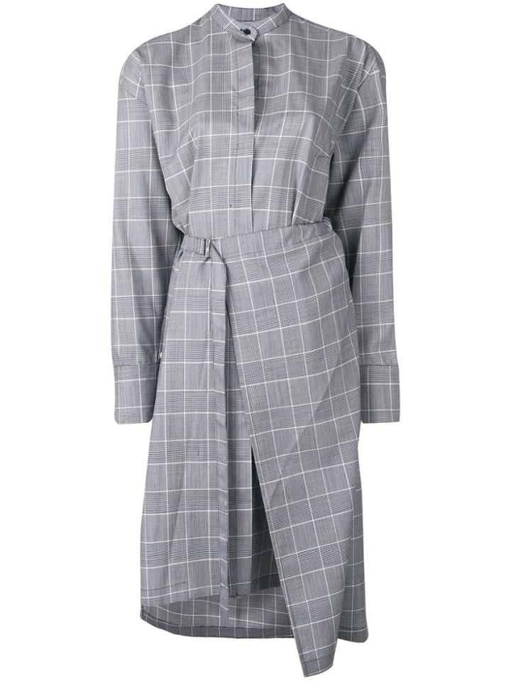 Christian Wijnants Glen Check Shirt Dress - Blue