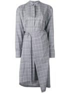 Christian Wijnants Glen Check Shirt Dress - Blue