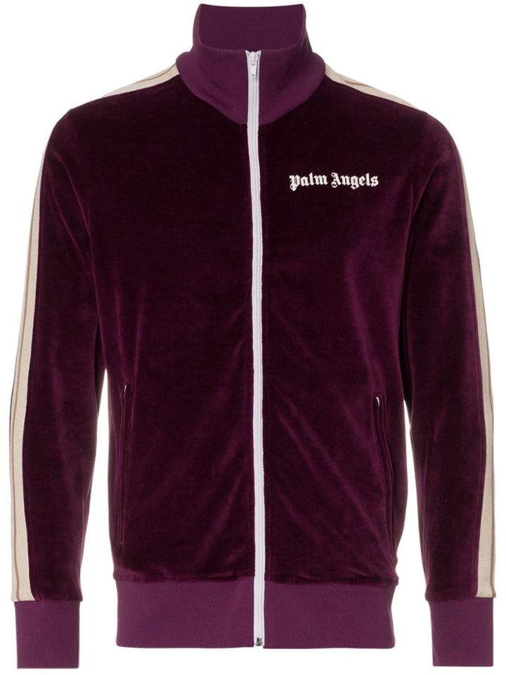 Palm Angels Palm Chenille Trk Jkt Plum - Pink & Purple