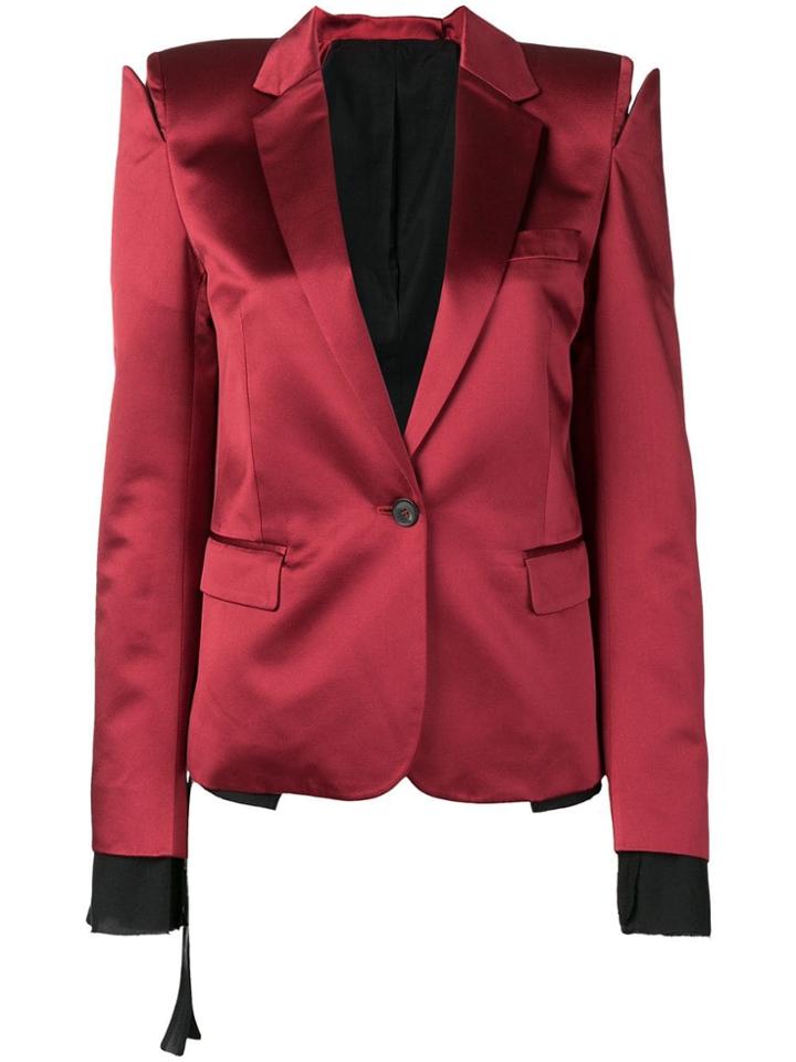 Unravel Project Deconstructed Blazer - Red