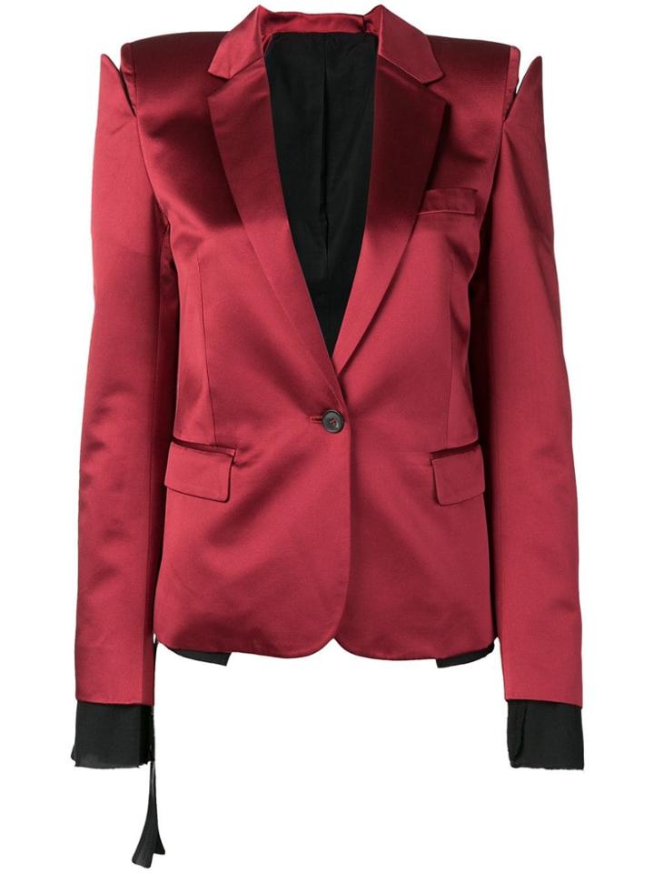 Unravel Project Deconstructed Blazer - Red
