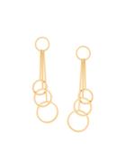Marni Rod And Hoop Drop Earrings - Metallic
