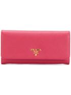 Prada Classic Continental Purse - Pink & Purple