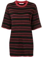 Givenchy Striped Knit Top - Red
