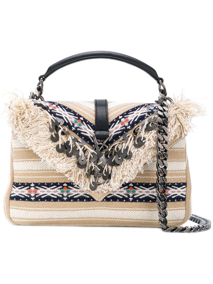 Saint Laurent College Bag - Nude & Neutrals