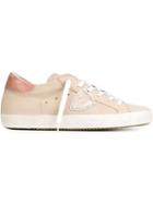 Philippe Model Logo Patch Sneakers, Women's, Size: 35, Nude/neutrals, Leather/rubber