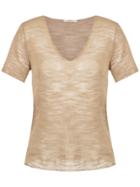 Nk Shoert Sleeved T-shirt - Brown