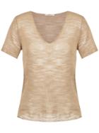 Nk Shoert Sleeved T-shirt - Brown