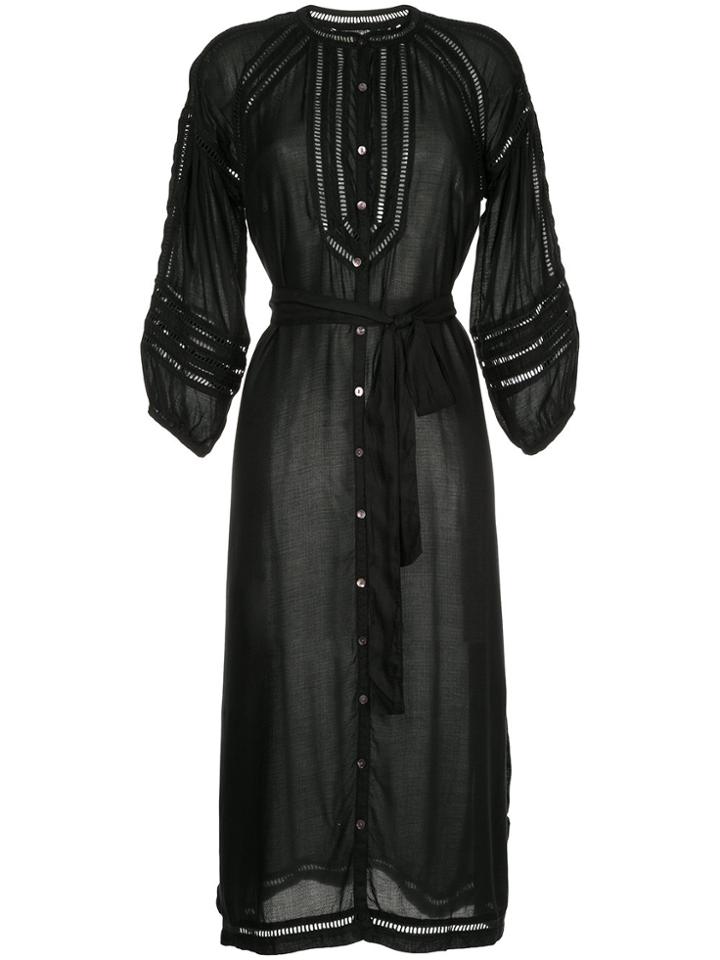 Torrazzo Donna Shift Shirt Dress - Black