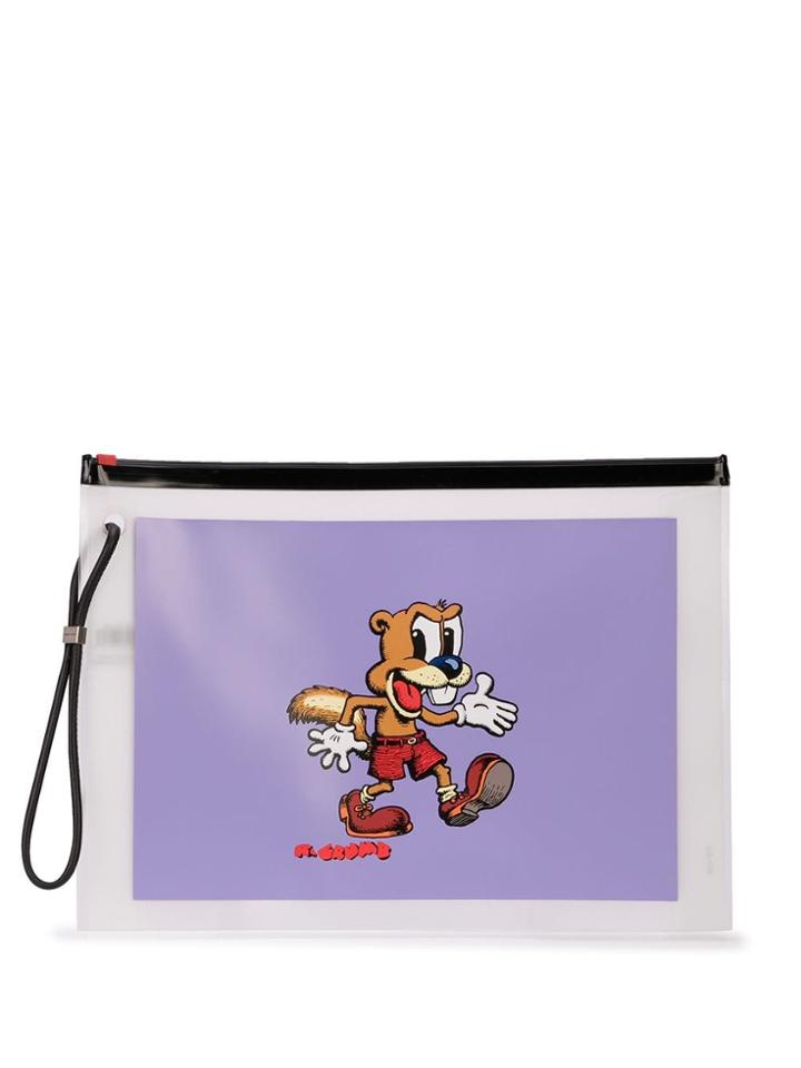 Marc Jacobs R. Crumb Large Pouch - Purple