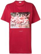 Ih Nom Uh Nit Flamingo Printed T-shirt - Red