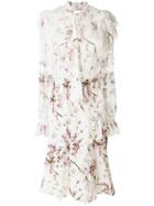 Ermanno Scervino Floral Design Dress - White