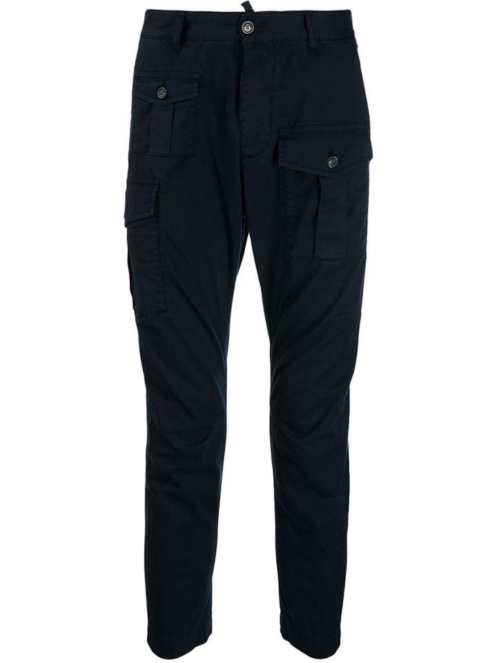Dsquared2 Slim-fit Cargo Trousers - Blue