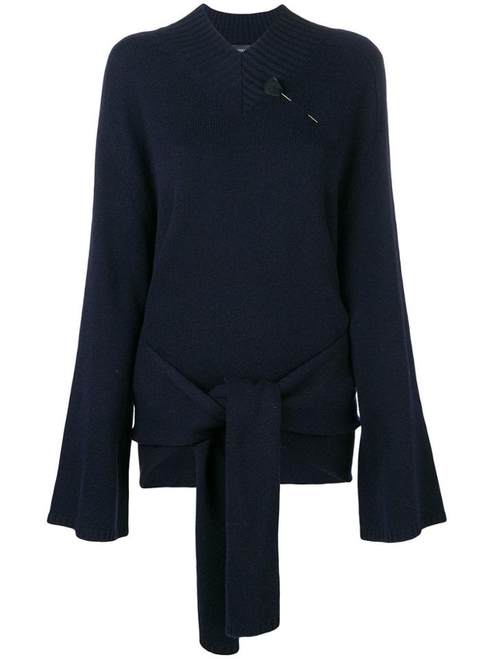 Joseph Tie Detail Jumper - Blue