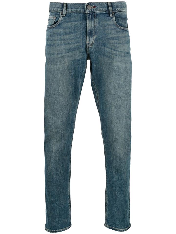 Michael Kors Straight-leg Jeans, Men's, Size: 32, Blue, Cotton/spandex/elastane