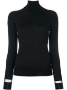 Lanvin Sheer Detail Jumper, Women's, Size: Xs, Black, Silk/polyamide/spandex/elastane/cashmere