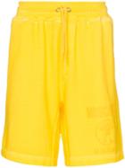 Moschino Drawstring Waist Logo Shorts - Yellow