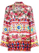 Mambo Print Pyjama Shirt, Women's, Size: 44, Silk, Dolce & Gabbana