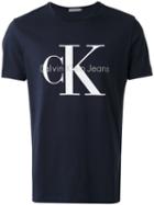 Calvin Klein Jeans Logo Print T-shirt, Men's, Size: Medium, Blue, Cotton