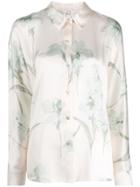 Vince Floral-print Shirt - Neutrals