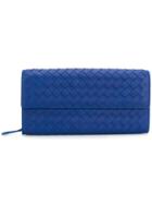 Bottega Veneta Woven Flap Purse - Blue