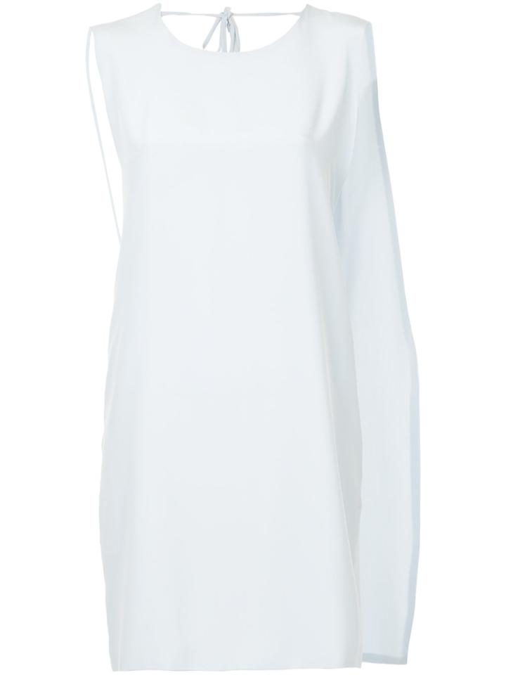 Kacey Devlin Deconstructed Neck Tie Dress - Blue