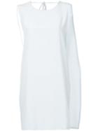 Kacey Devlin Deconstructed Neck Tie Dress - Blue