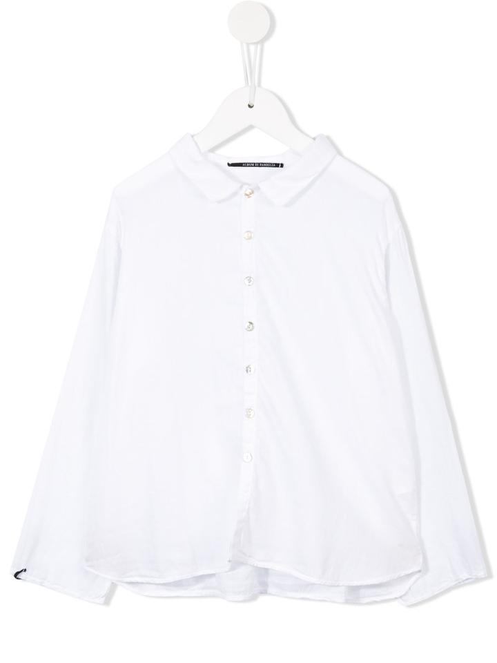 Album Di Famiglia Kids - Classic Shirt - Kids - Cotton - 4 Yrs, White