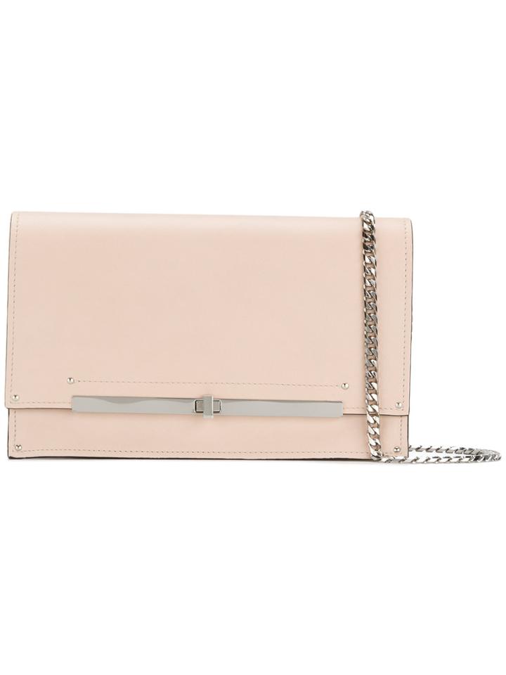 Casadei Twist-lock Clutch Bag - Nude & Neutrals