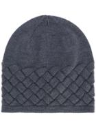 Bottega Veneta Intrecciato Beanie - Grey