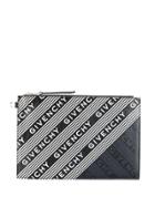 Givenchy Large Logo Print Pouch - Black