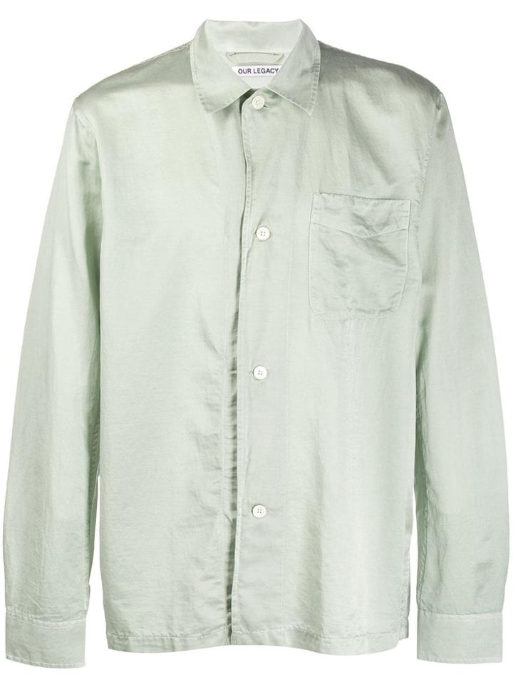 Our Legacy Classic Collar Button Shirt - Green