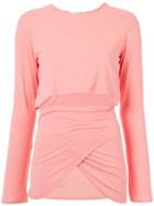 Lilly Sarti - Cutout Top - Women - Spandex/elastane/viscose - 42, Pink, Spandex/elastane/viscose