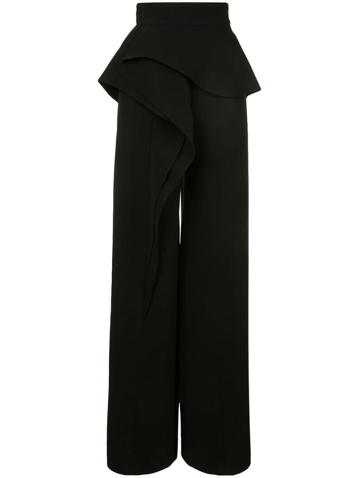 Azzi & Osta High Waisted Peplum Trousers - Black
