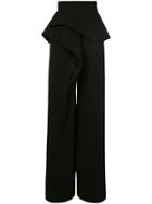 Azzi & Osta High Waisted Peplum Trousers - Black