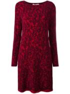 Michael Michael Kors Boat Neck Dress, Women's, Size: Xs, Red, Polyester/spandex/elastane