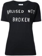 Zoe Karssen Bruised Not Broken T-shirt, Size: Medium, Black, Cotton